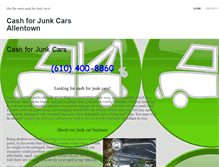 Tablet Screenshot of cashforjunkcarsallentown.com